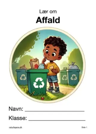 Illustration til undervisningsforløbet om Affald