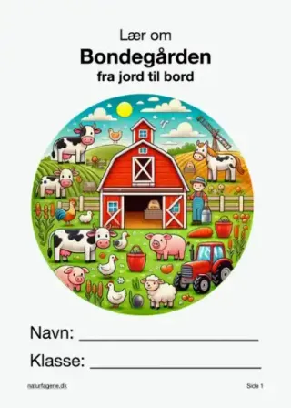 Illustration til undervisningsforløbet om Bondegården fra jord til bord