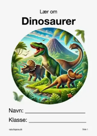 Illustration til undervisningsforløbet om Dinosaurer