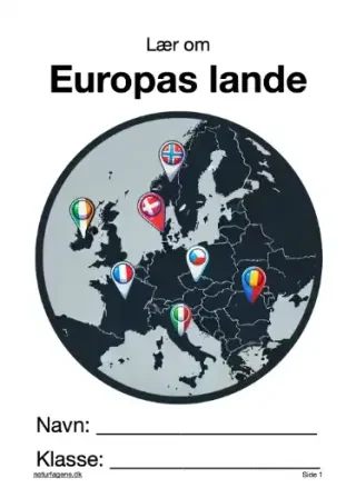 Europas lande – undervisningsforløb til natur/teknologi