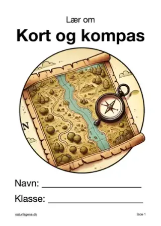 Illustration til undervisningsforløbet om Kort og kompas
