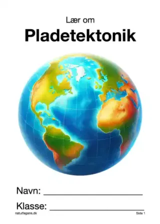 Illustration til undervisningsforløbet om Pladetektonik