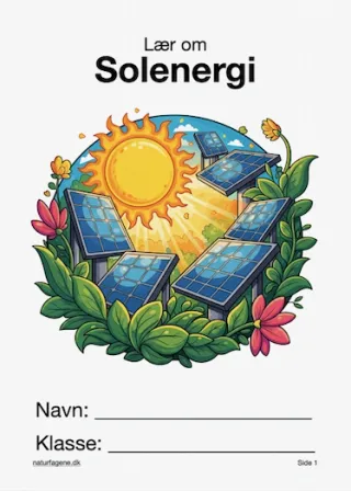 Illustration til undervisningsforløbet om Solenergi