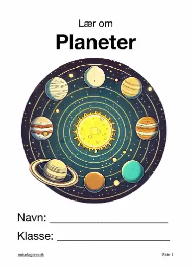 Illustration til undervisningsforløbet om Planeter